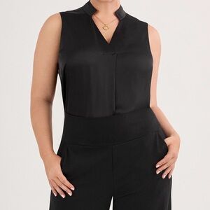CAbi Black Sleeveless Epitome Top sz Large